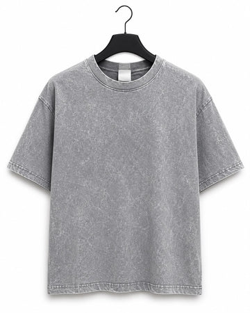 Ash Acid Wash Oversized Tee