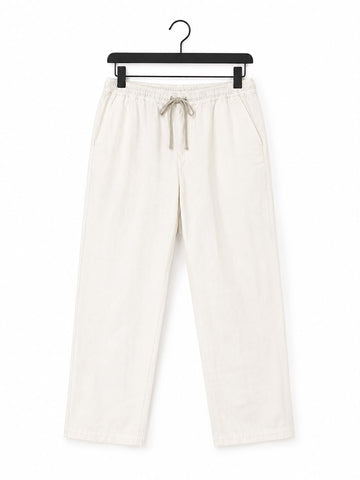 White Relaxed Fit Trouser